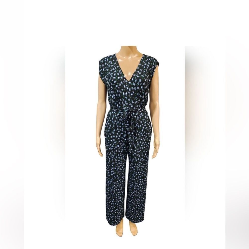 Loft women’s WIDE LEG jumpsuit size xs, EUC MULTICOLORED